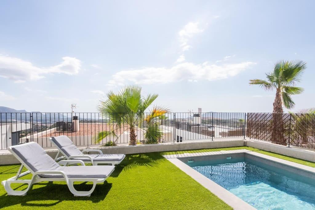 Villa Casa Con Piscina Privada Polop Esterno foto