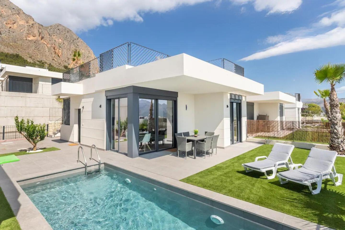 Villa Casa Con Piscina Privada Polop Esterno foto